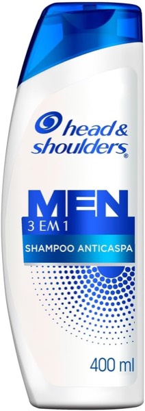 Head & Shoulders Shampoo Anticaspa Men 3 em 1, 400 ml